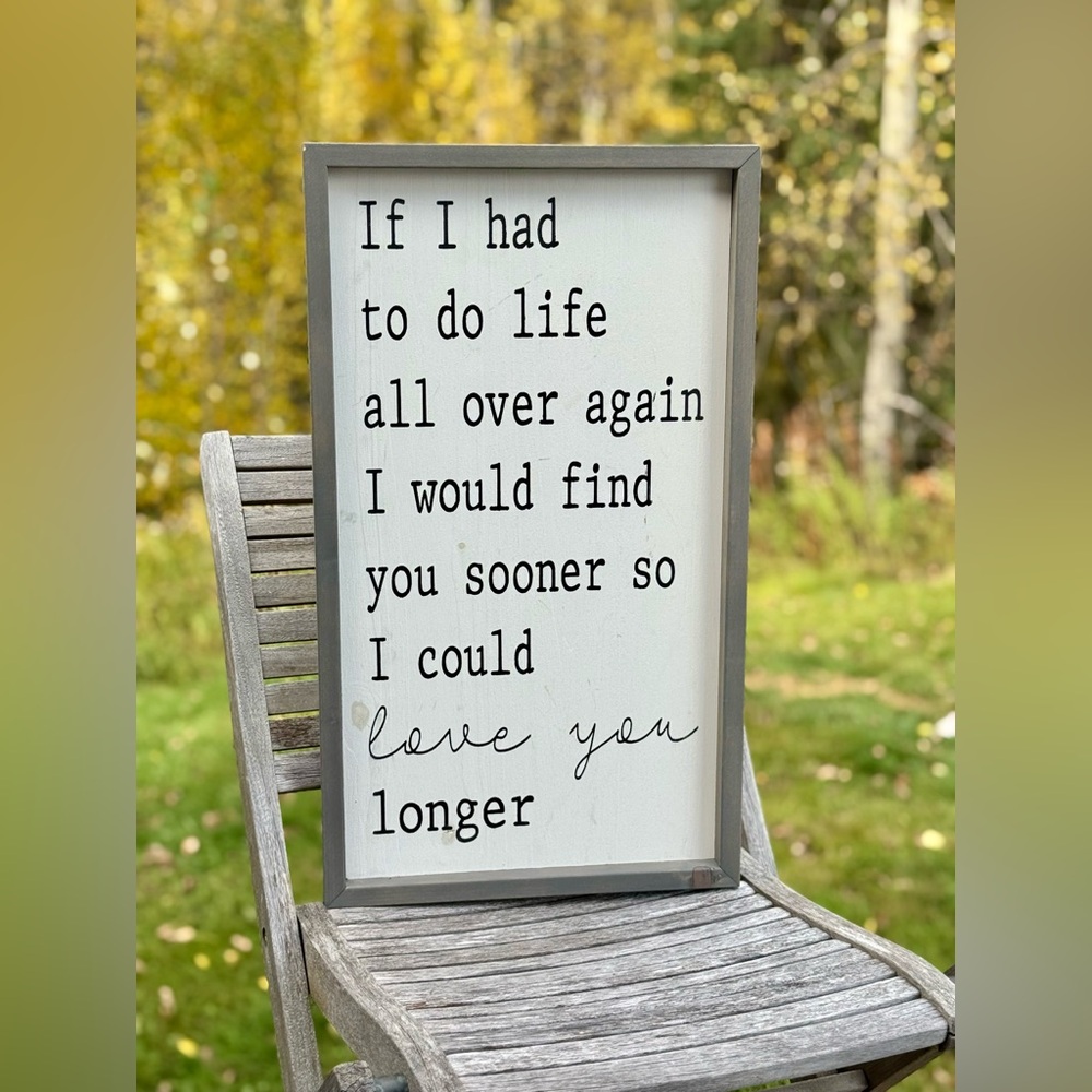 Hand Crafted Inspirational Love Quote Wall Art